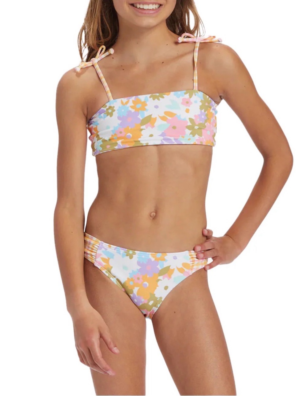 Billabong Girls Kissed by the sun Bikini floral reversible size 12